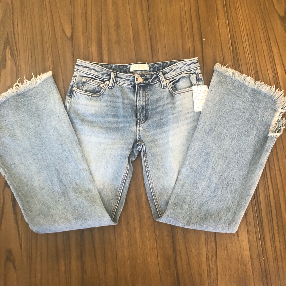 We The Free High Rise vintage raw hem flare jeans - Picture 4 of 7